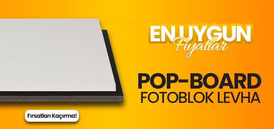 pop board fotoblok levha