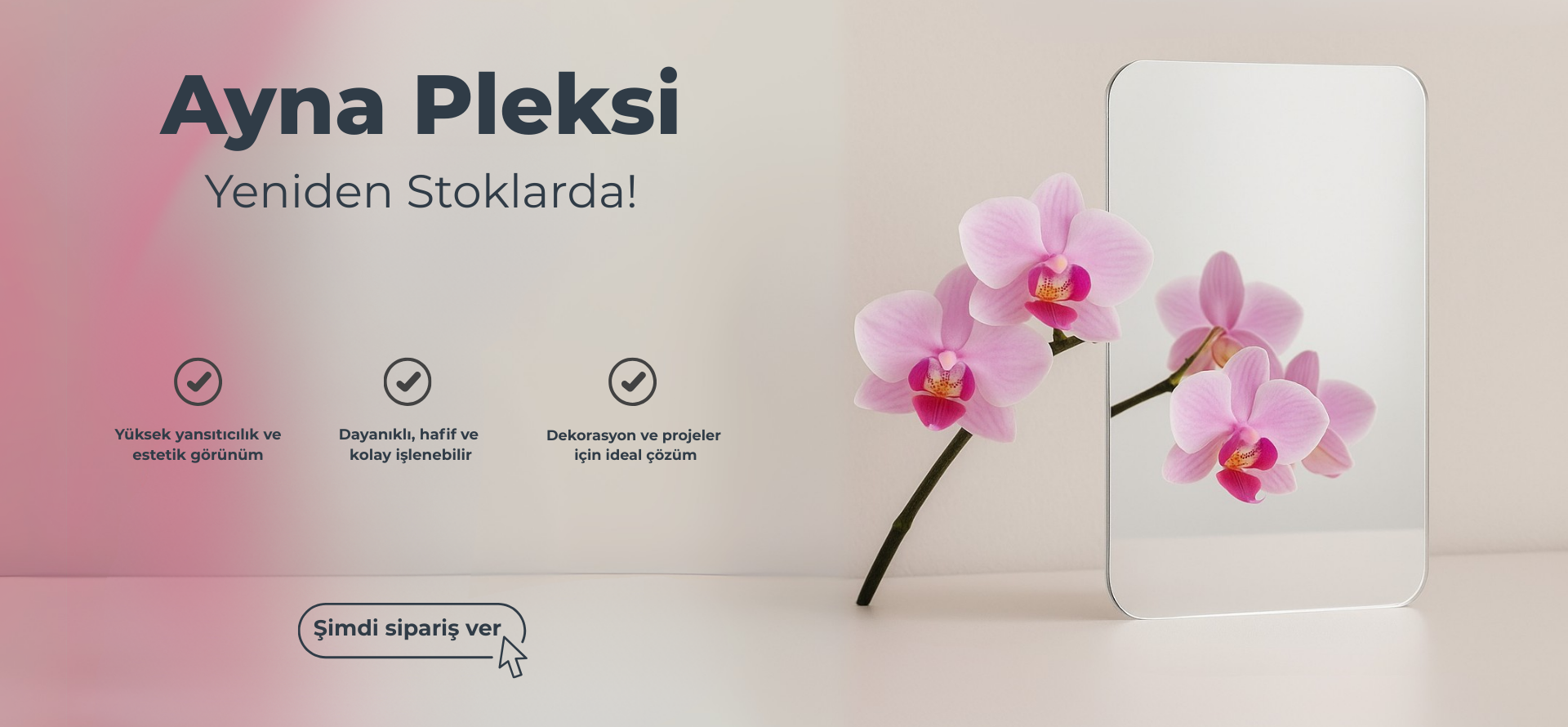 ayna pleksi yeniden stoklarda