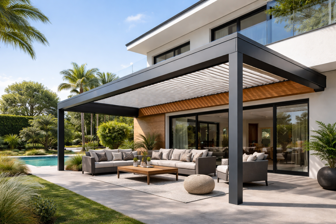 Pergola ve Kış Bahçesi Sistemlerinde Cephe Kapatma: Alüminyum Kompozit Panel Uygulamaları