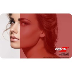 Oracal 8300 Seri Transparan Folyo (1.26x50 m) 047 - Turuncu Kırmızı