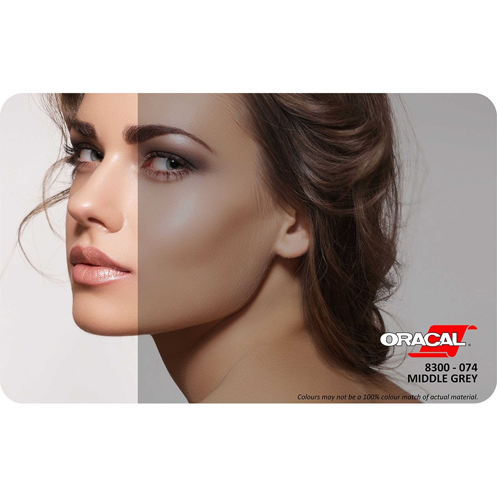 Oracal 8300 Seri Transparan Folyo (1.26x50 m) 074 - Orta Gri