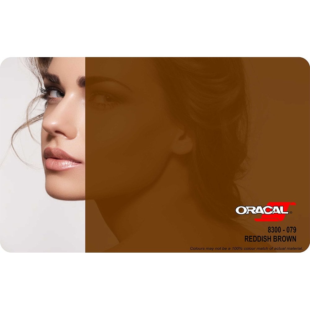 Oracal 8300 Seri Transparan Folyo (1.26x50 m) 079 - Kırmızımsı Kahverengi