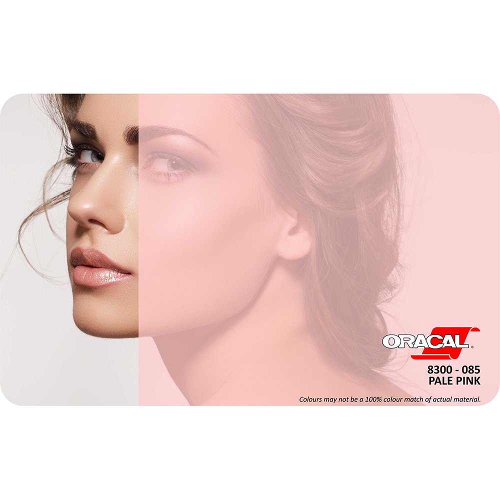 Oracal 8300 Seri Transparan Folyo (1.26x50 m) 085 - Açık Pembe