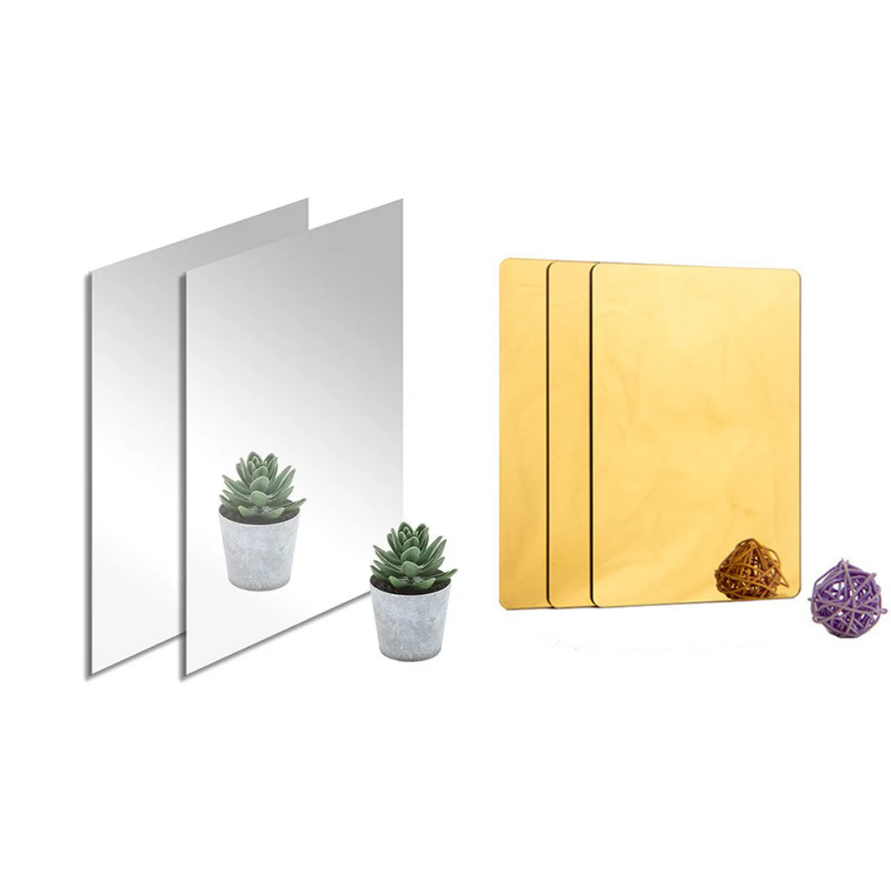 Ayna Pleksi & Ayna Akrilik Levha 1.8 mm - 122x244 cm - Arkası Yapışkansız - Altın