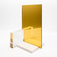 Ayna Pleksi & Ayna Akrilik Levha 1.8 mm - 122x244 cm - Arkası Yapışkansız - Altın