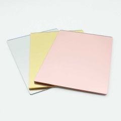 Renkli Ayna Pleksi & Ayna Akrilik Levha 0.80 mm - 122x244 cm - Arkası Yapışkanlı - Bronz