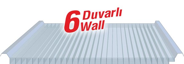 Easylux / Sandviç Panel Arası Polikarbonat Çatı Paneli 6W