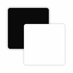 5 mm Dökme Black White Pleksi (Akrilik) Levha
