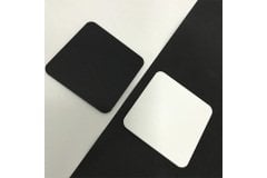 5 mm Dökme Black White Pleksi (Akrilik) Levha