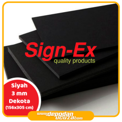 Sign-ex Dekota Foam Pvc Levha 3 mm - 156x305 cm - Siyah