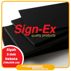 Sign-ex Dekota Foam Pvc Levha 3 mm - 156x305 cm - Siyah