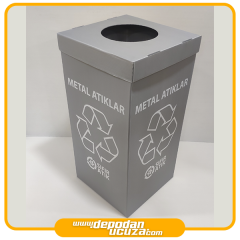 Geri Dönüşüm Kutusu Tek Renk (3 Yön Serigraf Baskılı) - 2,5 mm 500 GSM PP