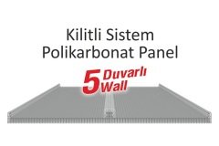 10 mm Kilitli Sistem (Danpalon) Polikarbon