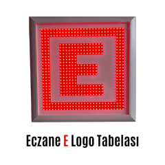 Eczane E Logo Tabela 60x60 cm