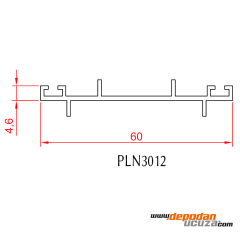 PLN 3012 Alt Kapak Profili