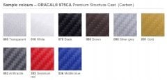 Oracal 975 Seri Carbon Cast Folyo 1.52x10 m - 975BR (Brushed) - #090 - Gümüş Gri