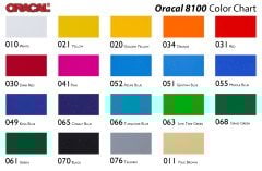 Oracal 8100 Seri Translucent Folyo 1.26x25 m - 030 - Koyu Kırmızı