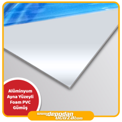 Alüminyum Ayna Yüzeyli Foam PVC 4 mm - 125x200 cm - Altın Eloksallı