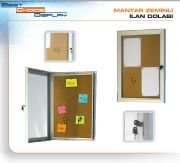 İlan Dolabı - Mantar Zeminli 6 x A4  ( yatay 3 - dikey 2)