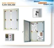 İlan Dolabı - Saç Zeminli (İnce Kasa) 8 x A4 ( yatay 4 - dikey 2)