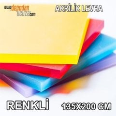 RENKLİ - 135x200 cm - Pleksi 2 mm