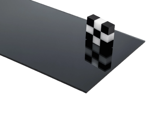 0.80 mm - Gri Arkası Yapışkanlı Ayna Pleksi / Akrilik (122x244 cm)