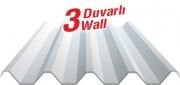 3 Duvarlı Polikarbonat Sandviç Çatı Paneli Şeffaf - 8 mm