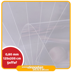 Lumex 0.80 mm Şeffaf Apet Levha (125x205 cm)
