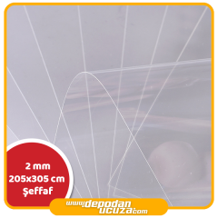 Lumex 2 mm Şeffaf Apet Levha (205x305 cm)
