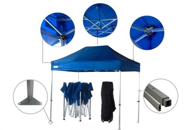 3X3 Gazebo Çadır 40mm Demir Profil
