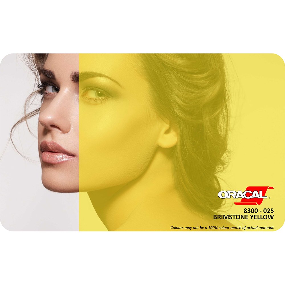 Oracal 8300 Seri Transparan Folyo (1.26x25 m) 025 - Taş Sarı