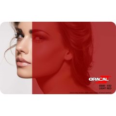 Oracal 8300 Seri Transparan Folyo (1.26x25 m) 032 - Açık Kırmızı