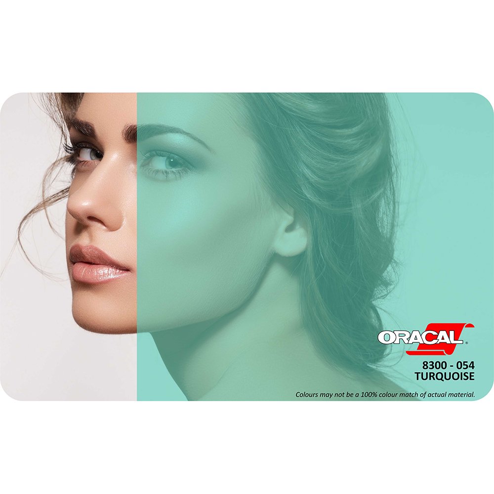 Oracal 8300 Seri Transparan Folyo (1.26x25 m) 054 - Turkuaz