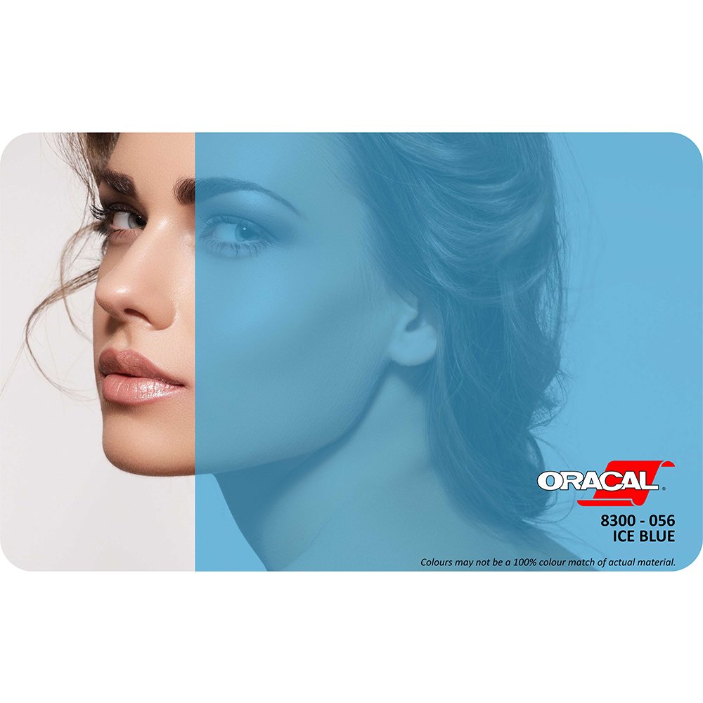 Oracal 8300 Seri Transparan Folyo (1.26x25 m) 056 - Buz Mavi