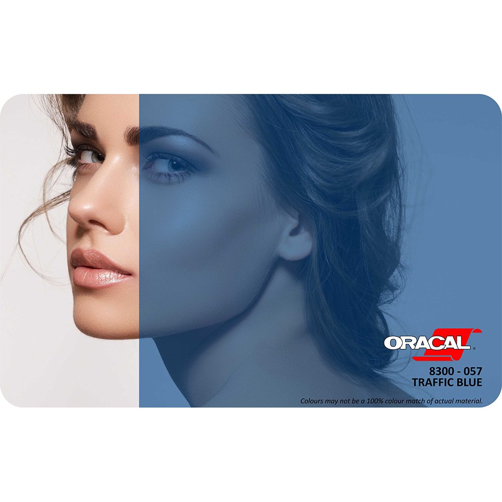 Oracal 8300 Seri Transparan Folyo (1.26x25 m) 057 - Trafik Mavi