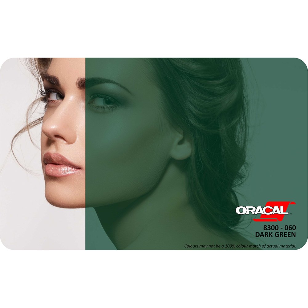 Oracal 8300 Seri Transparan Folyo (1.26x25 m) 060 - Koyu Yeşil