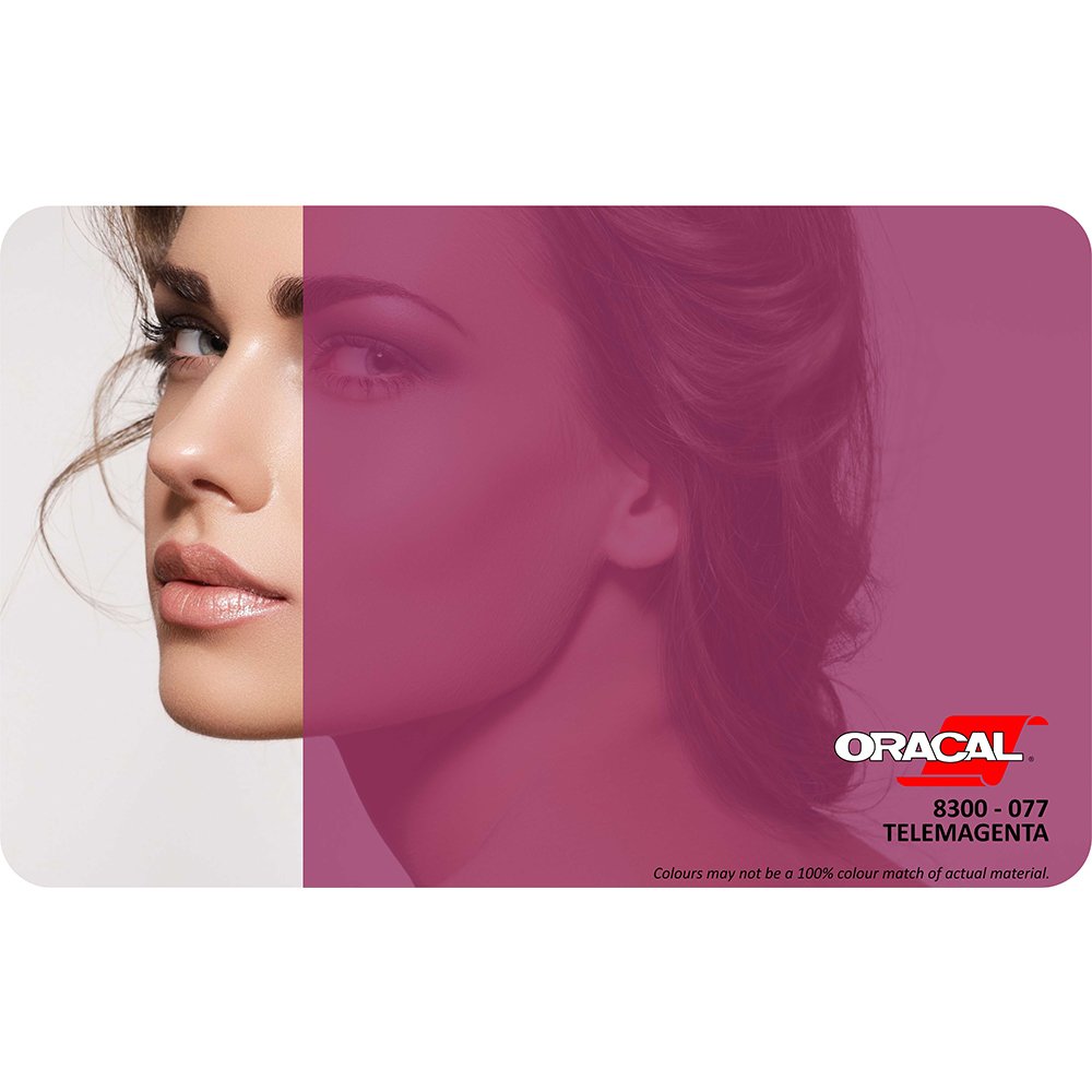 Oracal 8300 Seri Transparan Folyo (1.26x25 m) 077 - Telemagenta