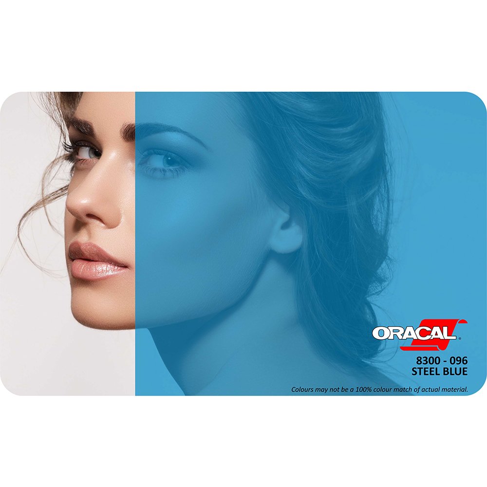 Oracal 8300 Seri Transparan Folyo (1.26x25 m) 096 - Çelik Mavi