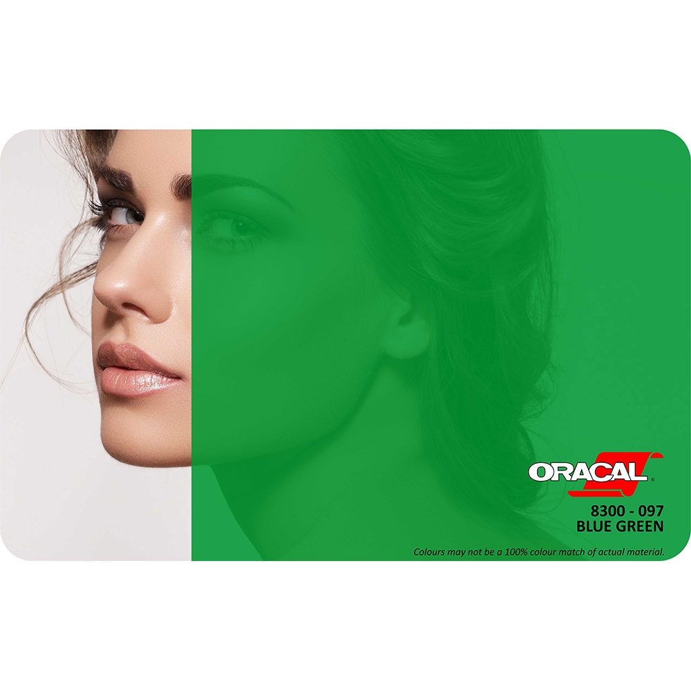 Oracal 8300 Seri Transparan Folyo (1.26x25 m) 097 - Mavi Yeşil