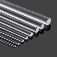 Şeffaf Yuvarlak Akrilik/Pleksi Çubuk (Boy: 2 m)