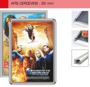 Aluminyum Afiş Çerçevesi - 32mm Profil Kalınlık A2 - 420x594 mm