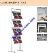Broşür Standı - Tek Taraflı 4 Raflı / 8xA4