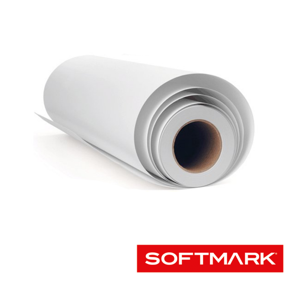 Softmark Beyaz Baskı Folyosu Arkası Gri