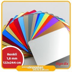 Renkli 1,8 mm Ayna Pleksi (122x244 cm)