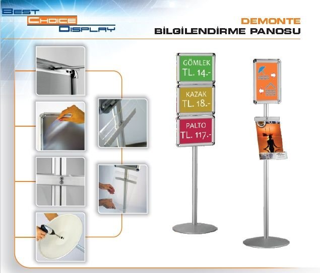 Demonte Bilgilendirme Panosu 1 X A4 Çerçeve