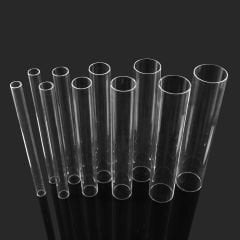 Şeffaf Yuvarlak Pleksi Boru (Boy: 1 m)