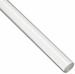 Şeffaf Yuvarlak Akrilik/Pleksi Çubuk (Boy: 1 m)