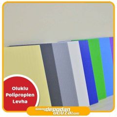Beyaz Oluklu Polipropilen Levha
