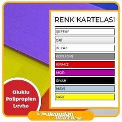 Beyaz Oluklu Polipropilen Levha