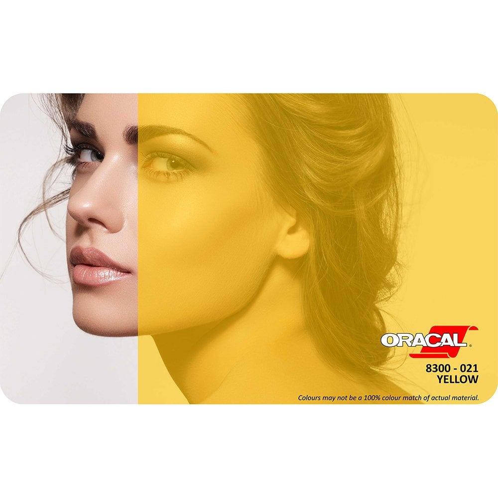 Oracal 8300 Seri Transparan Folyo (1.26x50 m) 021 - Sarı